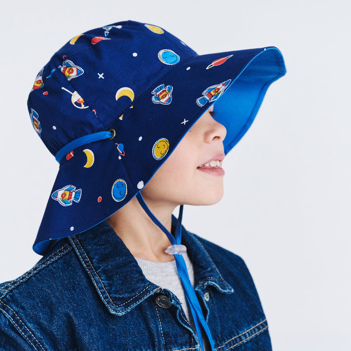 Cancer Council | Robin Bucket Hat - Lifestyle Side | Navy Space | UPF50+ Protection