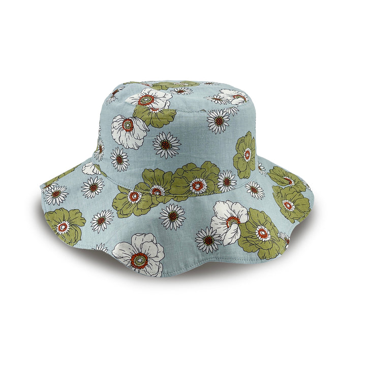 Cancer Council | Flora Bucket Hat - Side | Green | UPF50+ Protection