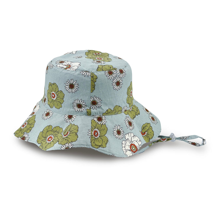 Cancer Council | Flora Bucket Hat - Side | Green | UPF50+ Protection