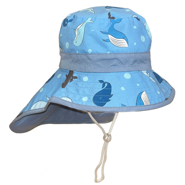 Cancer Council | Remy Legionnaire Hat - Flat Side | Blue Whale | UPF50+ Protection