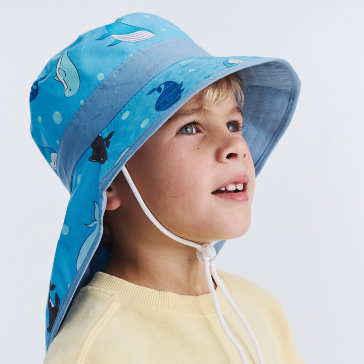 Cancer Council | Remy Legionnaire Hat - Model | Blue Whale | UPF50+ Protection
