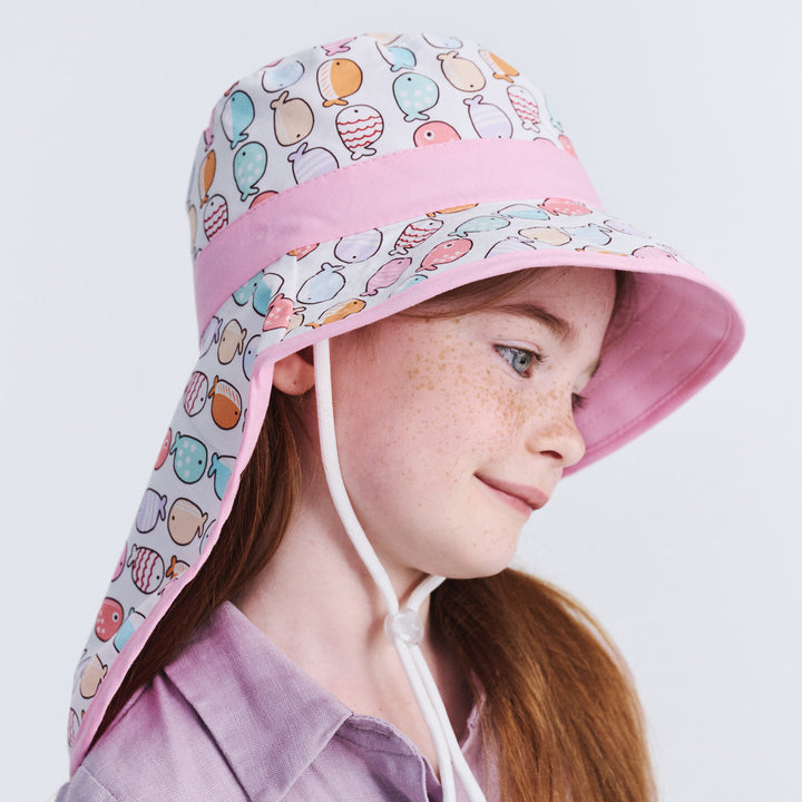 Cancer Council | Remy Legionnaire Hat - Lifestyle | Pink Fish | UPF50+ Protection
