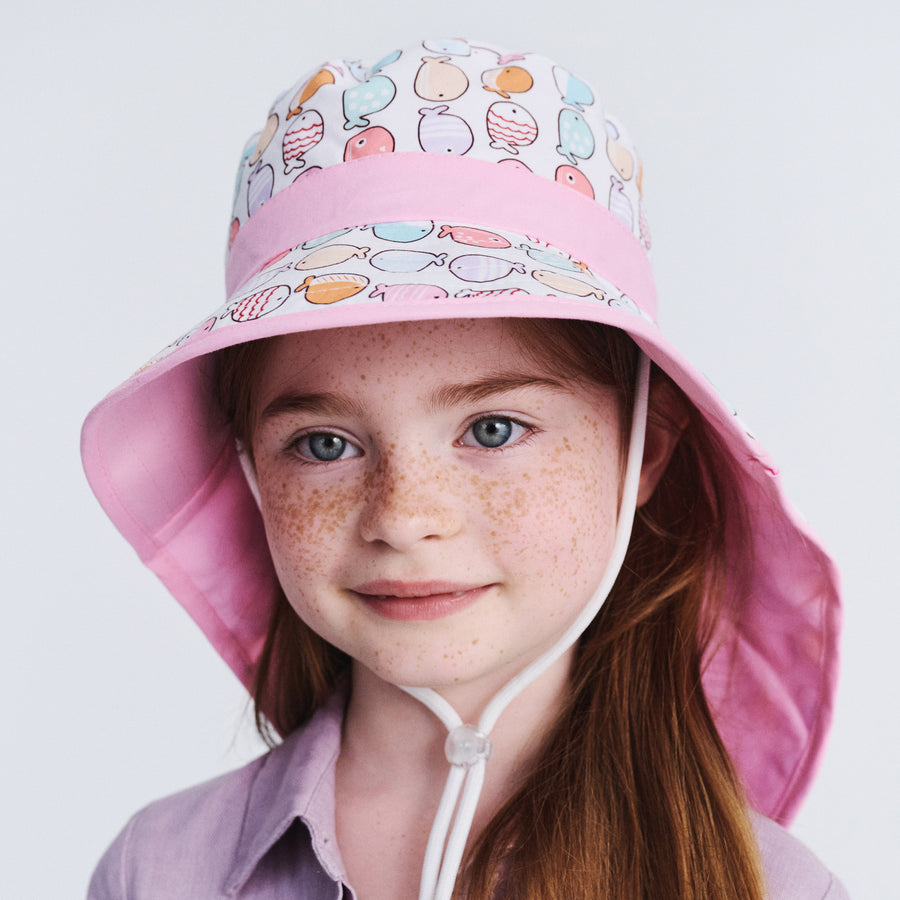 Cancer Council | Remy Legionnaire Hat - Model | Pink Fish | UPF50+ Protection
