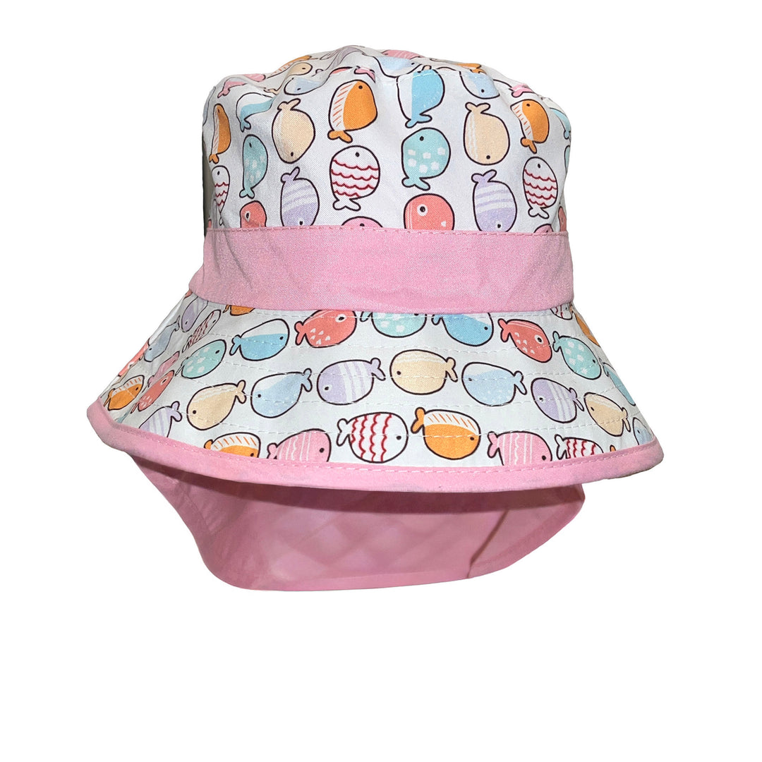 Cancer Council | Remy Legionnaire Hat - Front | Pink Fish | UPF50+ Protection