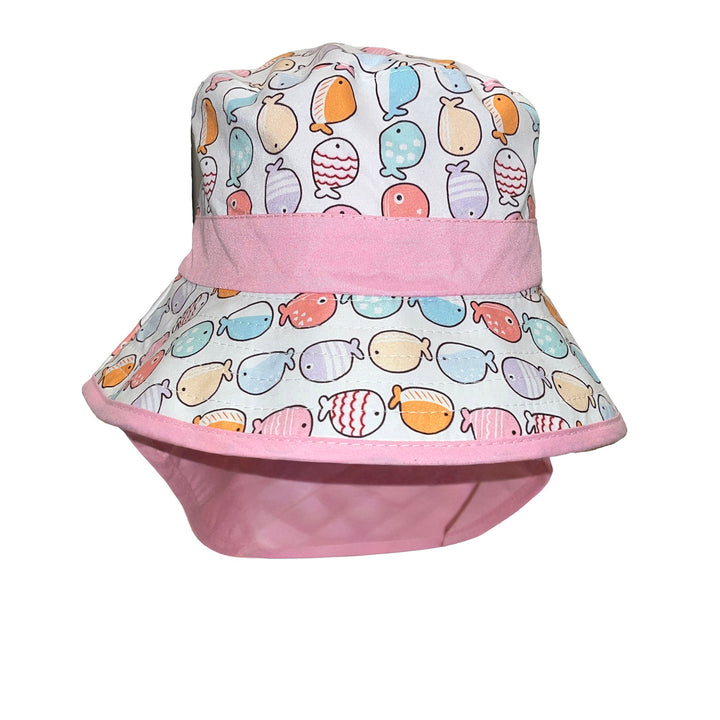 Cancer Council | Remy Legionnaire Hat - Front | Pink Fish | UPF50+ Protection