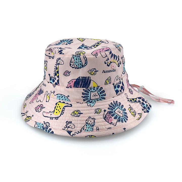 Cancer Council | Darcy Bucket Hat - Flat | Pink Zoo | UPF50+ Protection