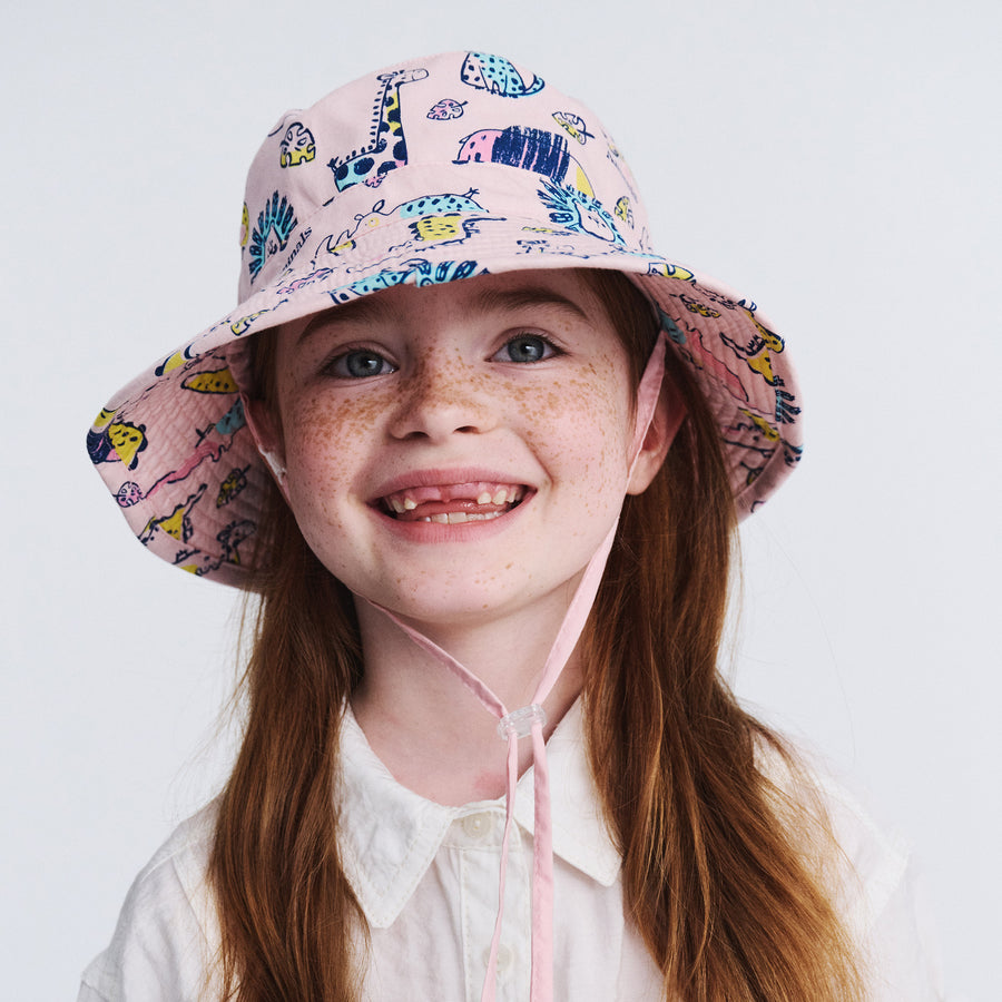 Cancer Council | Darcy Bucket Hat - Lifestyle | Pink Zoo | UPF50+ Protection