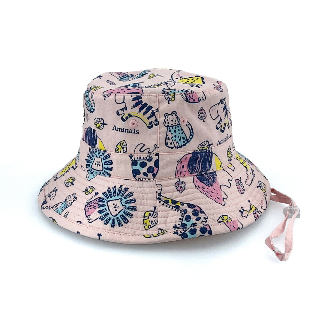 Cancer Council | Darcy Bucket Hat - Side | Pink Zoo | UPF50+ Protection