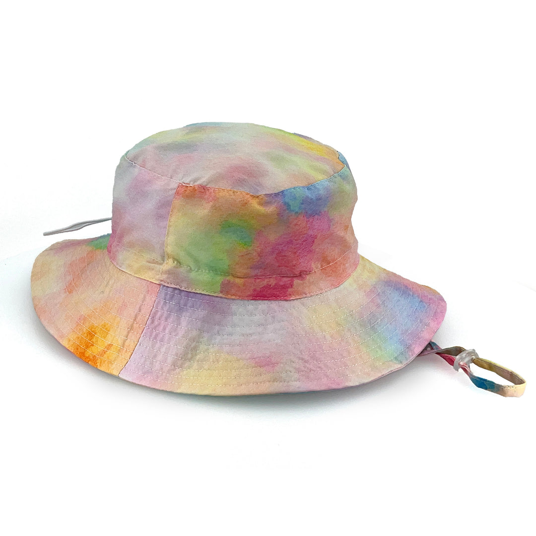 Cancer Council | Logan Bucket Hat - Flat | Pink Tie Dye | UPF50+ Protection