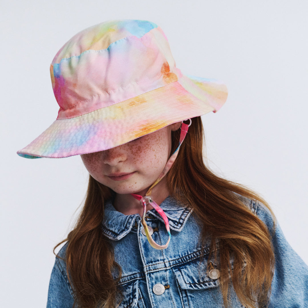 Cancer Council | Logan Bucket Hat - Lifestyle Top | Pink Tie Dye | UPF50+ Protection