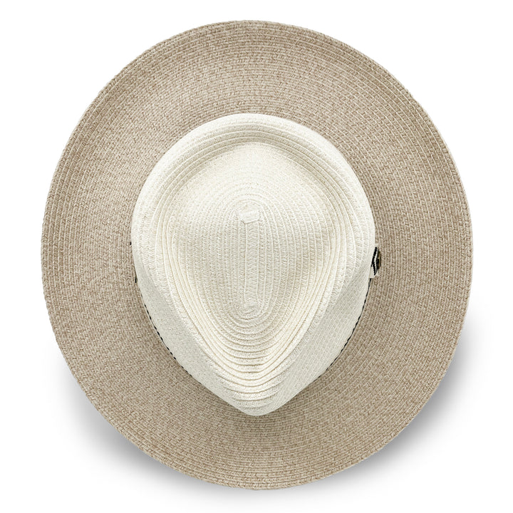 Cancer Council | Nadia Fedora Hat - Top | Ivory/Camel | UPF50+ Protection