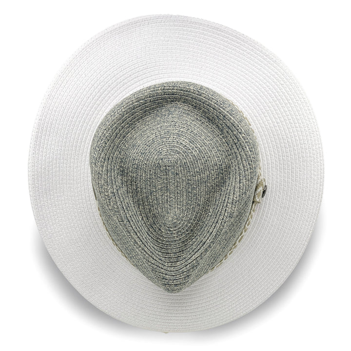 Cancer Council | Nadia Fedora Hat - Top | Seafoam/White | UPF50+ Protection