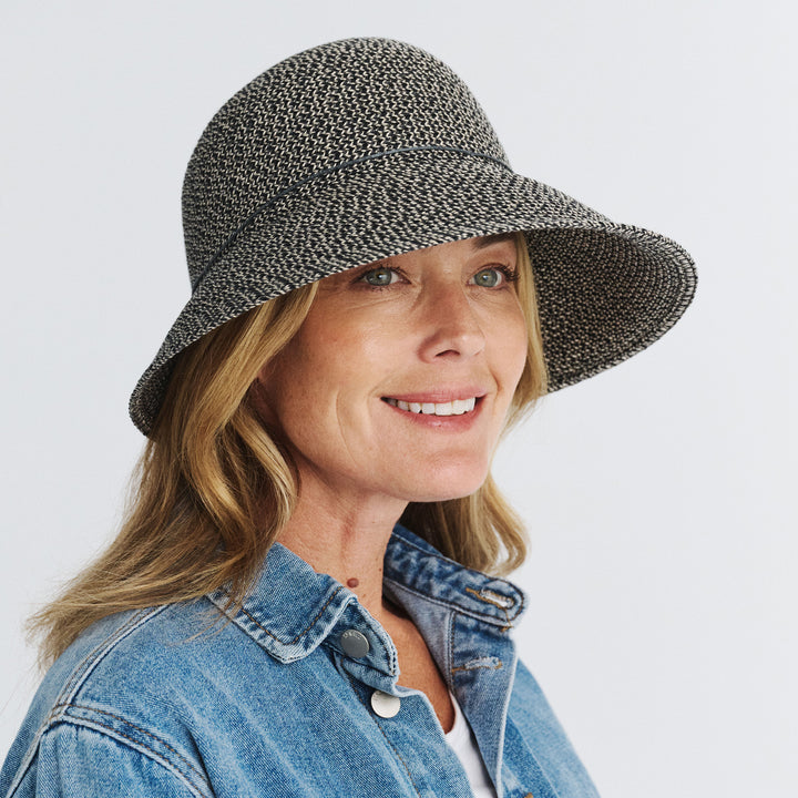 Cancer Council | Ora Bucket Hat - Front | Charcoal | UPF50+ Protection