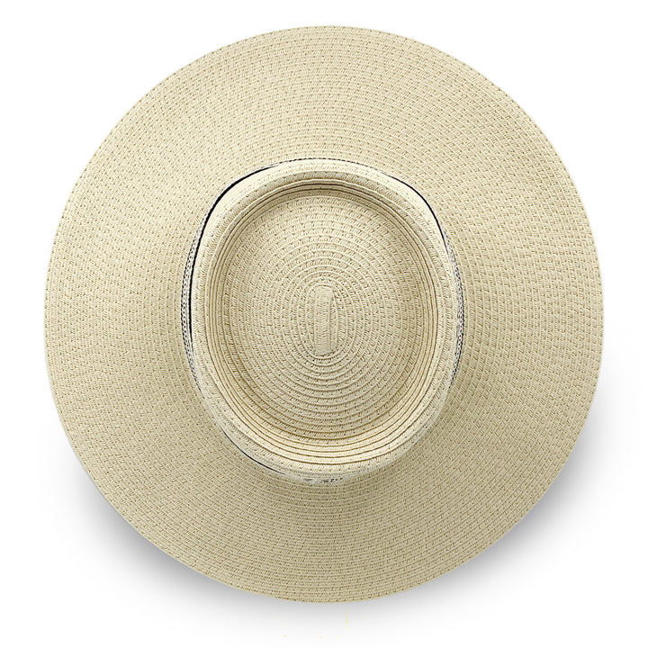 Cancer Council | Leila Capeline Hat - Top | Black/Natural | UPF50+ Protection