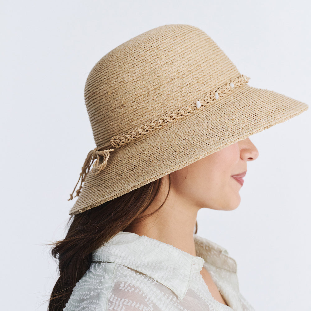 Cancer Council | Valerie Bucket Hat - Side Profile | Natural | UPF50+ Protection