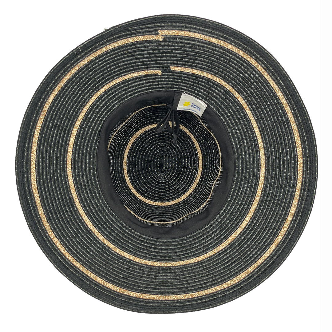 Cancer Council | Mariah Bucket Hat - Under Brim | Black | UPF50+ Protection