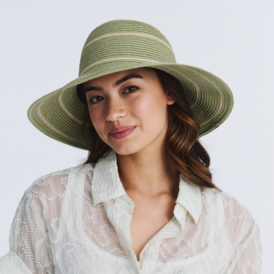 Cancer Council | Mariah Bucket Hat - Lifestyle Front | Sage | UPF50+ Protection