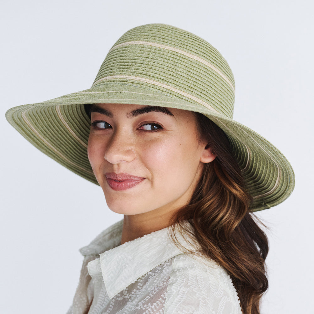Cancer Council | Mariah Bucket Hat - Lifestyle Side | Sage | UPF50+ Protection