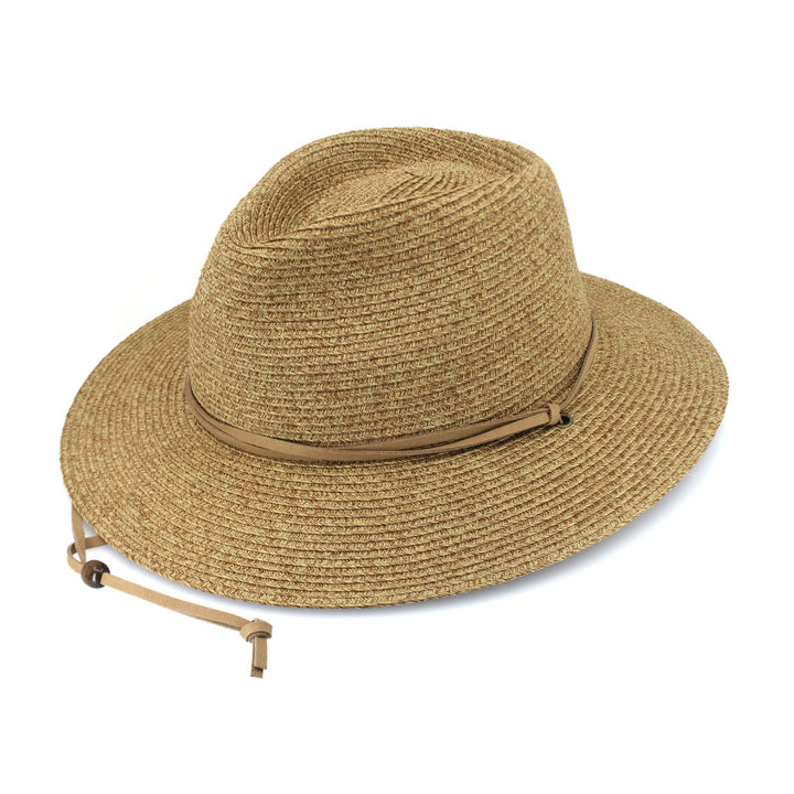 Cancer Council | Jody Fedora Hat - Angle | Camel | UPF50+ Protection