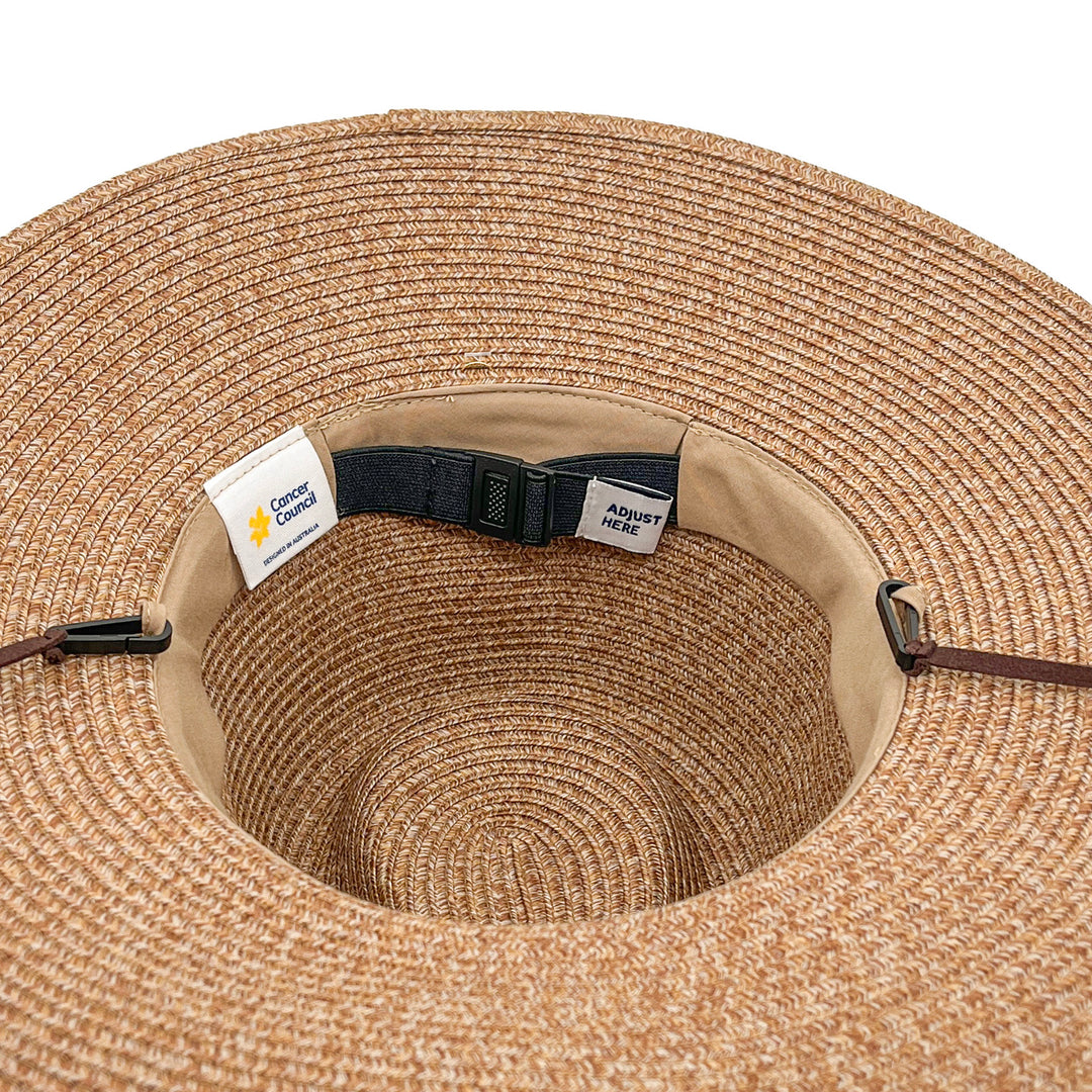 Mitzi Wide Brim Fedora Hat - Cinnamon