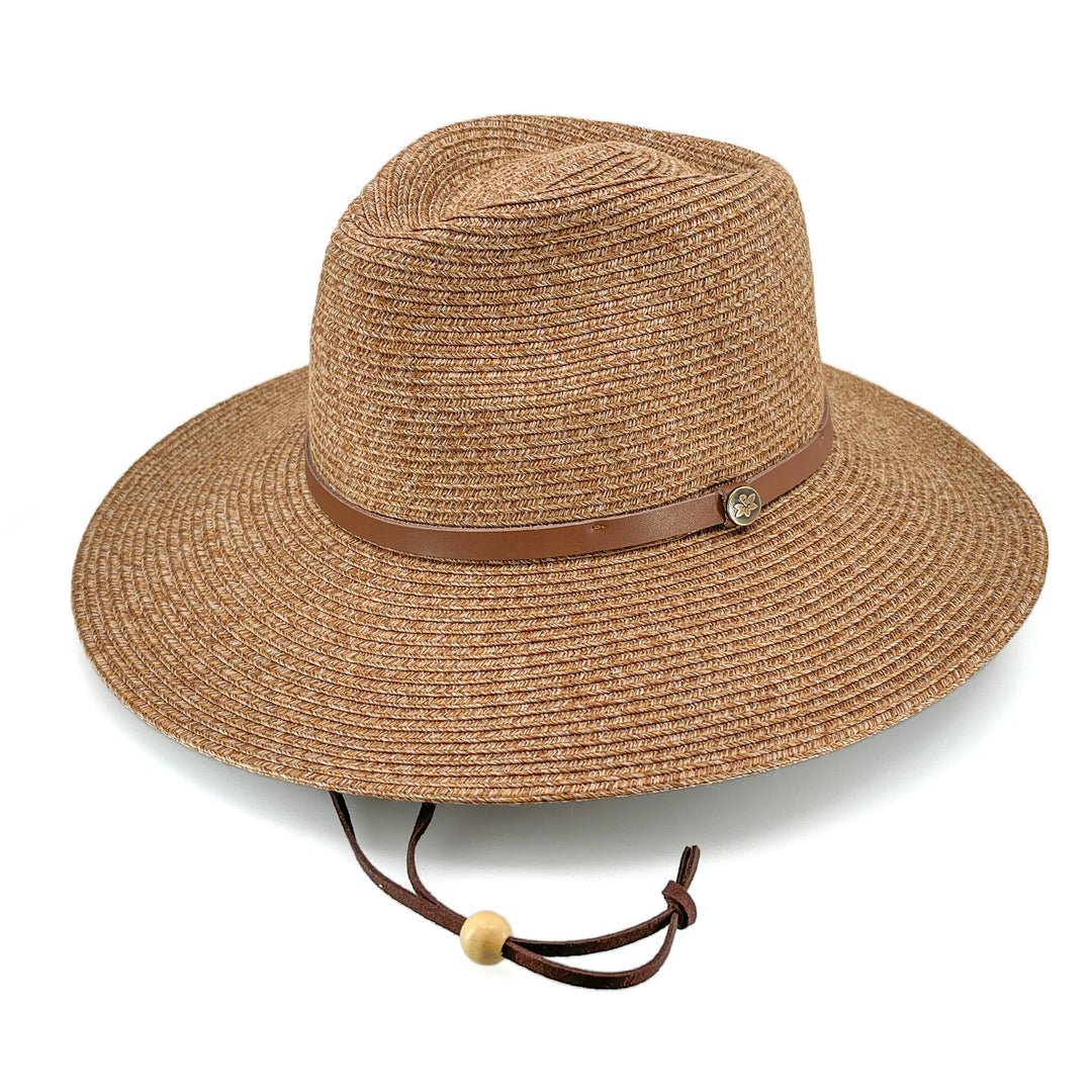 Mitzi Wide Brim Fedora Hat - Cinnamon