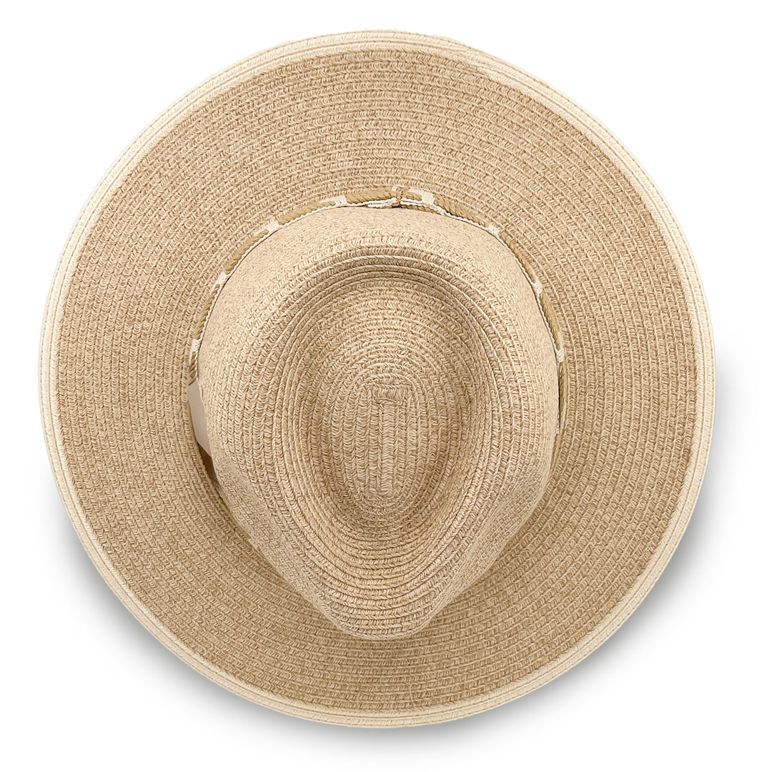 Tessa Fedora Hat - Mixed Camel