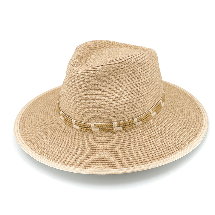 Tessa Fedora Hat - Mixed Camel