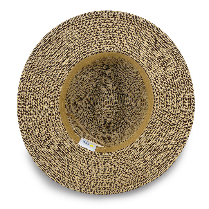 Cancer Council | Christian Fedora Hat - Under Brim | Brown Combo | UPF50+ Protection