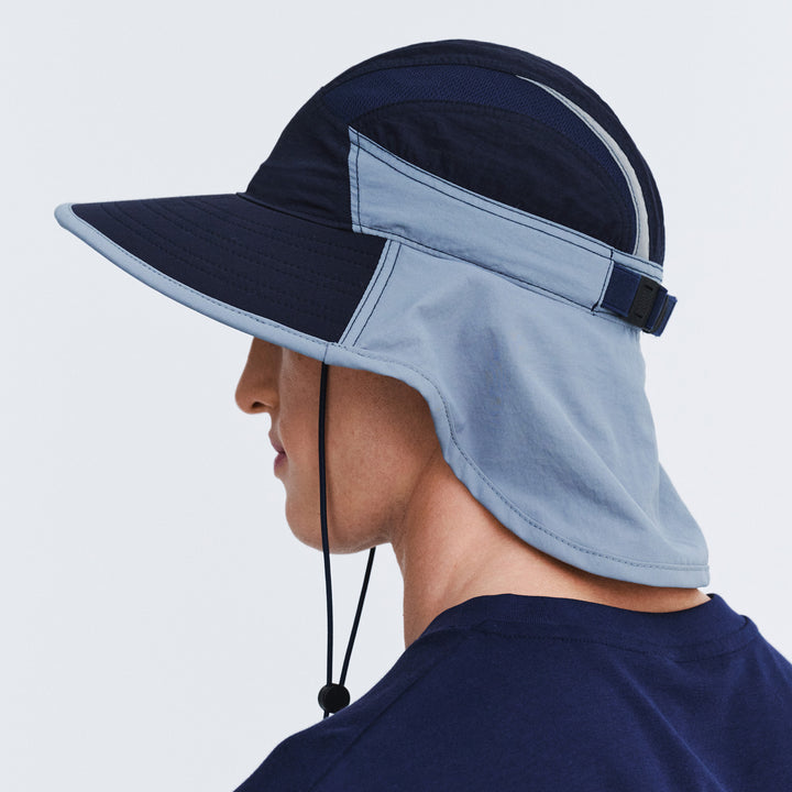 Cancer Council | Dorian Bucket Hat - Side | Blue | UPF50+ Protection