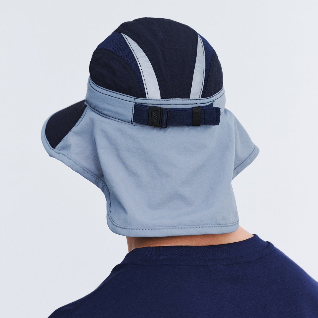 Cancer Council | Dorian Bucket Hat - Back | Blue | UPF50+ Protection