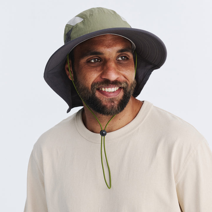 Cancer Council | Dorian Bucket Hat - Lifestyle | Green/Charcoal | UPF50+ Protection