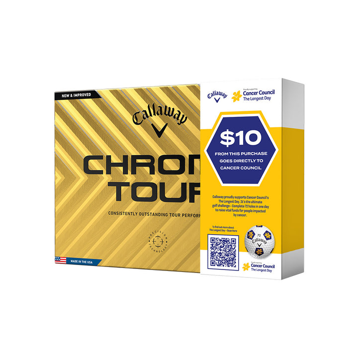 Callaway Chrome Tour Truvis Golf Balls - Cancer Council