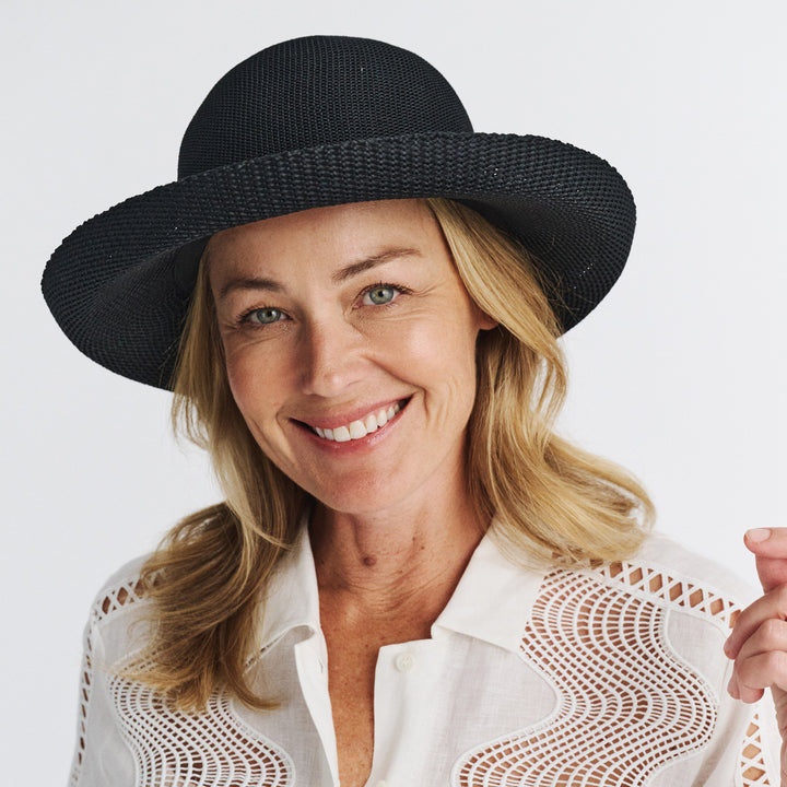 Cancer Council | Classic Breton Hat - Lifestyle | Black | UPF50+ Protection