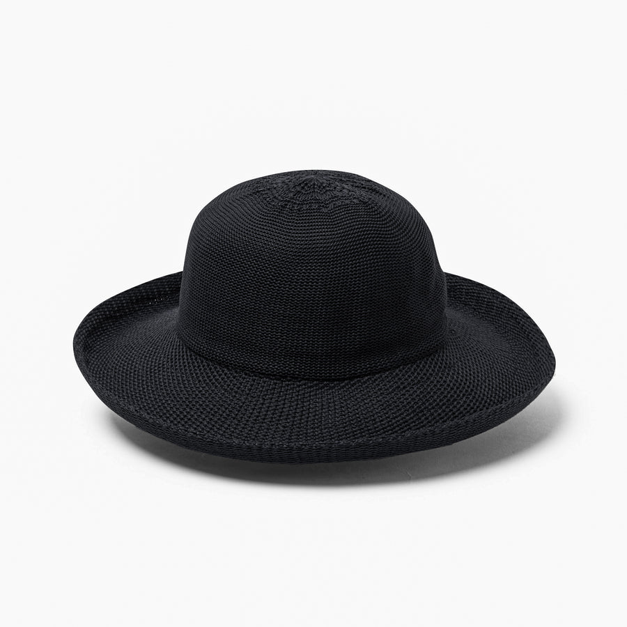 Cancer Council | Classic Breton Hat - Angle | Black | UPF50+ Protection