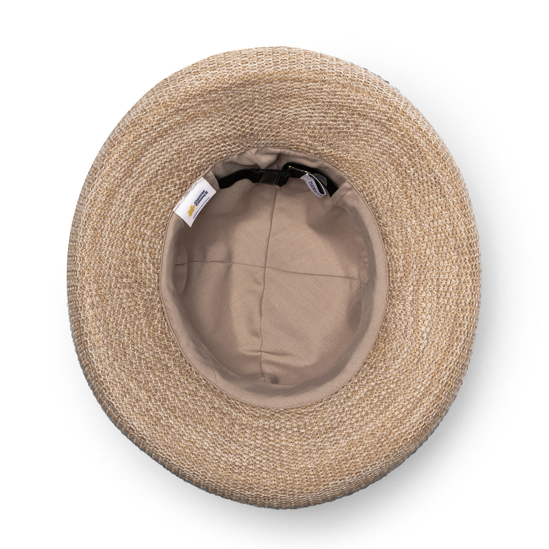 Cancer Council | Classic Breton Hat - Under Brim | Mixed Camel | UPF50+ Protection