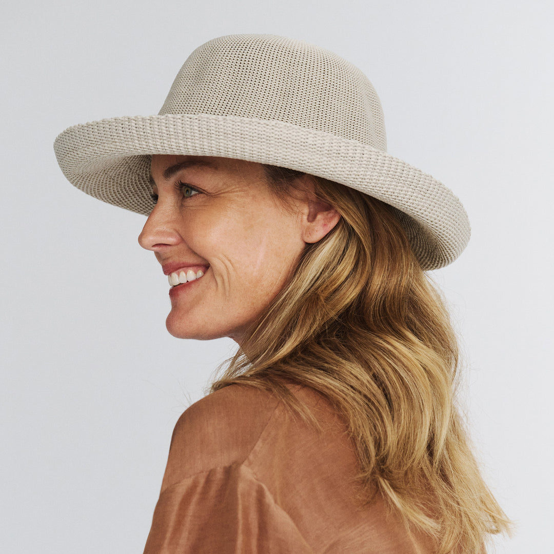 Cancer Council | Classic Breton - Lifestyle Side | Stone | UPF50+ Protection