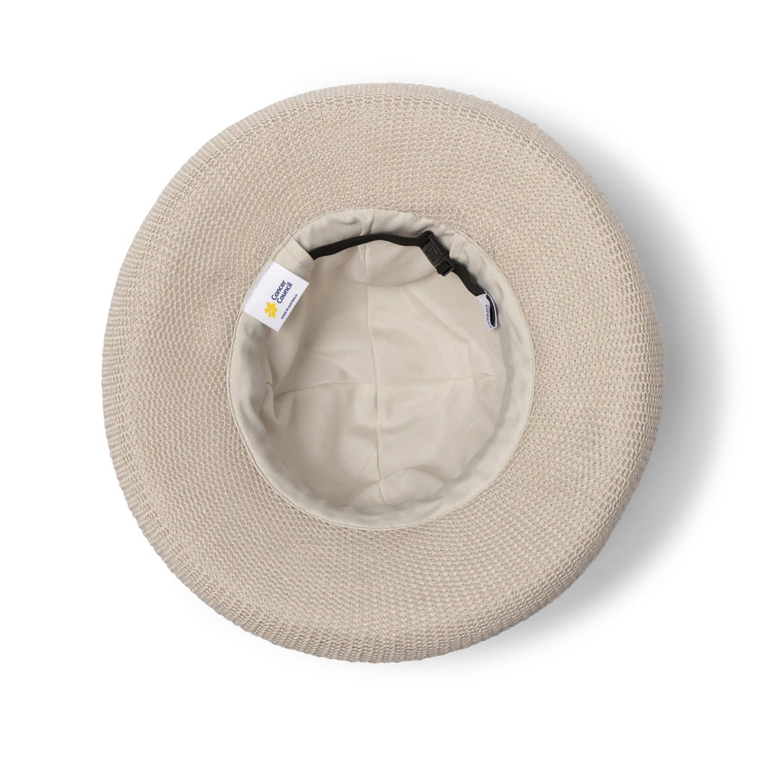 Cancer Council | Classic Breton - Under Brim | Stone | UPF50+ Protection