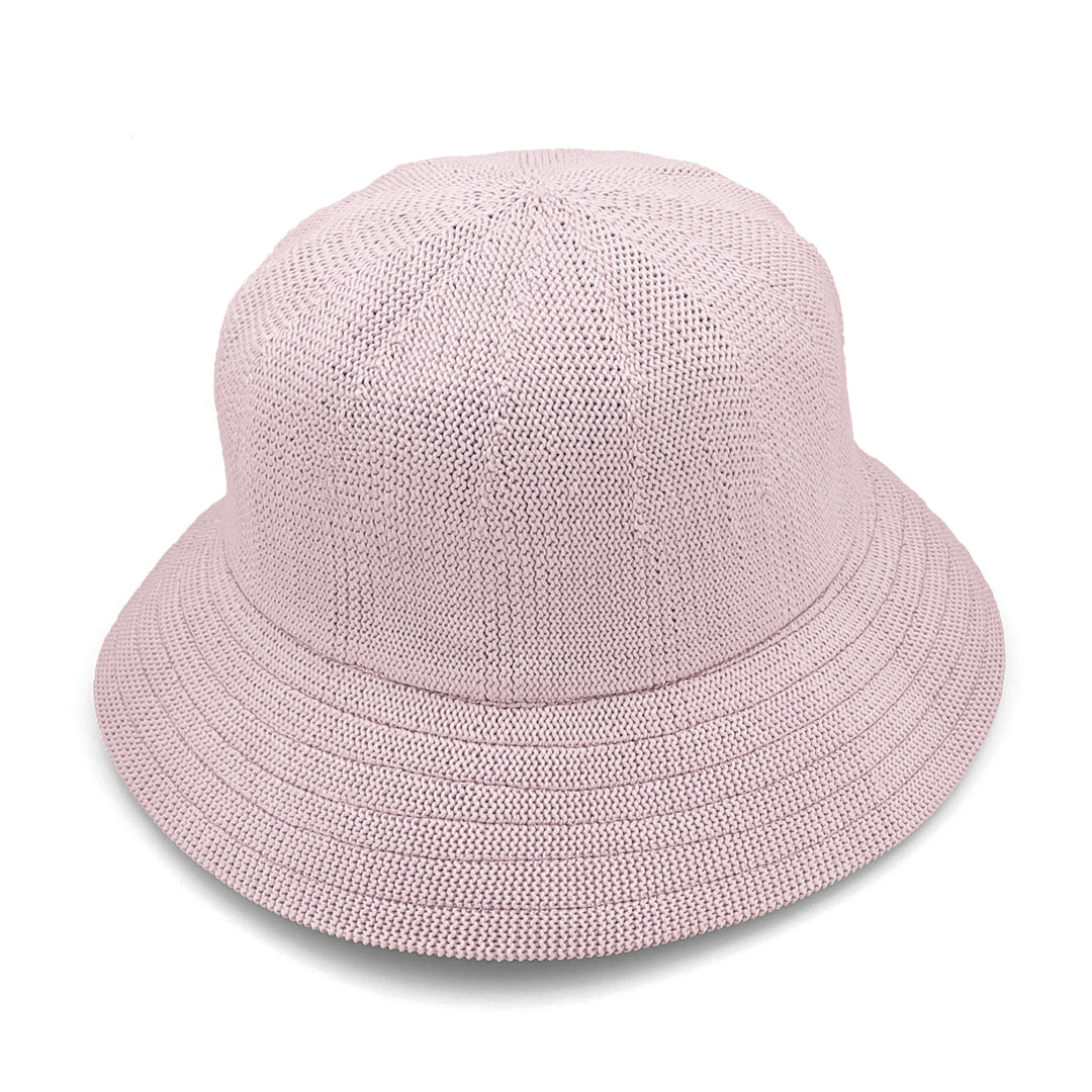 Tamzin Bucket Hat in Lilac colour, angled product view showing structured crown and wide brim