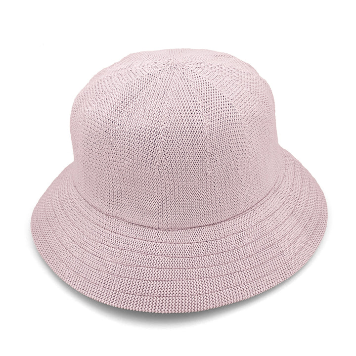 Tamzin Bucket Hat in Lilac colour, angled product view showing structured crown and wide brim