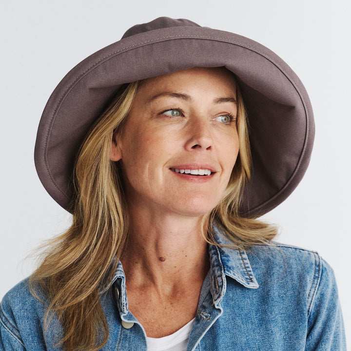 Cancer Council | Essential Traveller Hat - Lifestyle Brim Up | Mocha | UPF50+ Protection