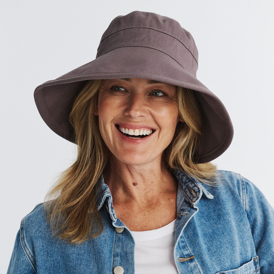 Cancer Council | Essential Traveller Hat - Lifestyle Brim Down | Mocha | UPF50+ Protection