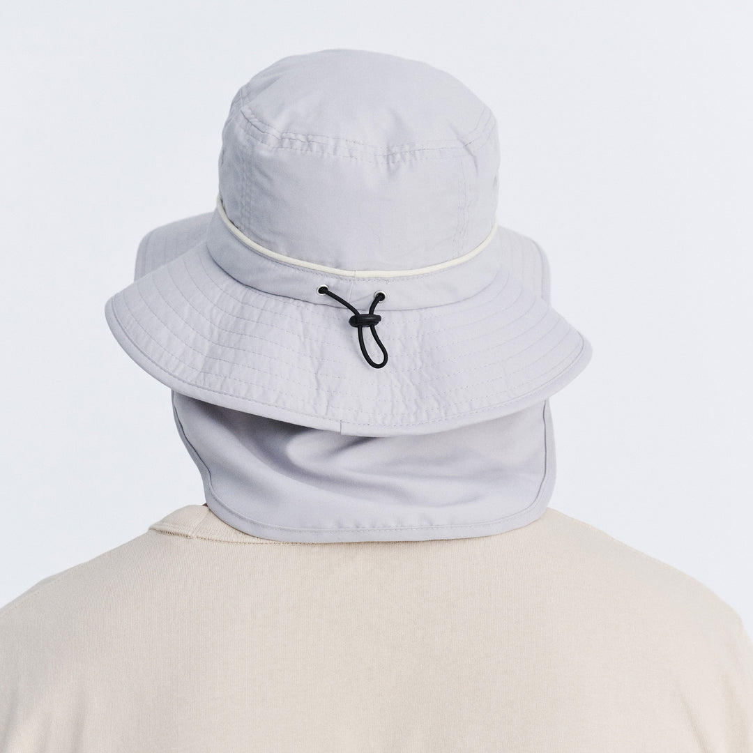 Cancer Council | Marvin Bucket Hat - Rear | Grey | UPF50+ Protection