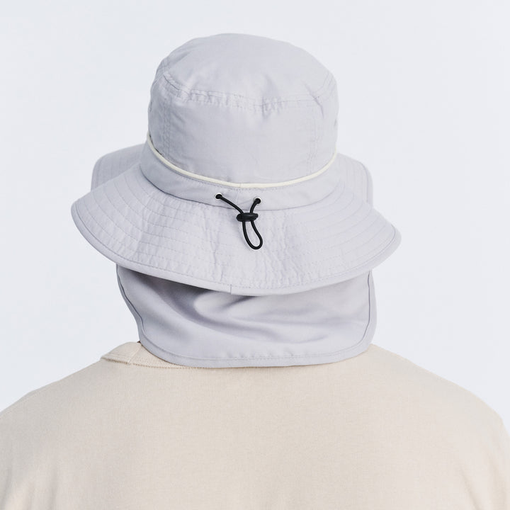 Cancer Council | Marvin Bucket Hat - Rear | Grey | UPF50+ Protection
