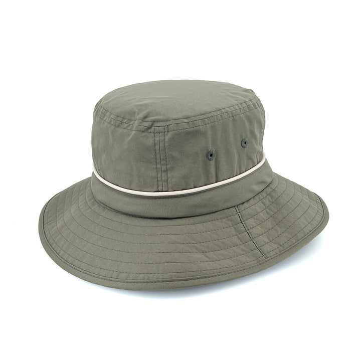 Cancer Council | Marvin Bucket Hat - Angle | Khaki | UPF50+ Protection