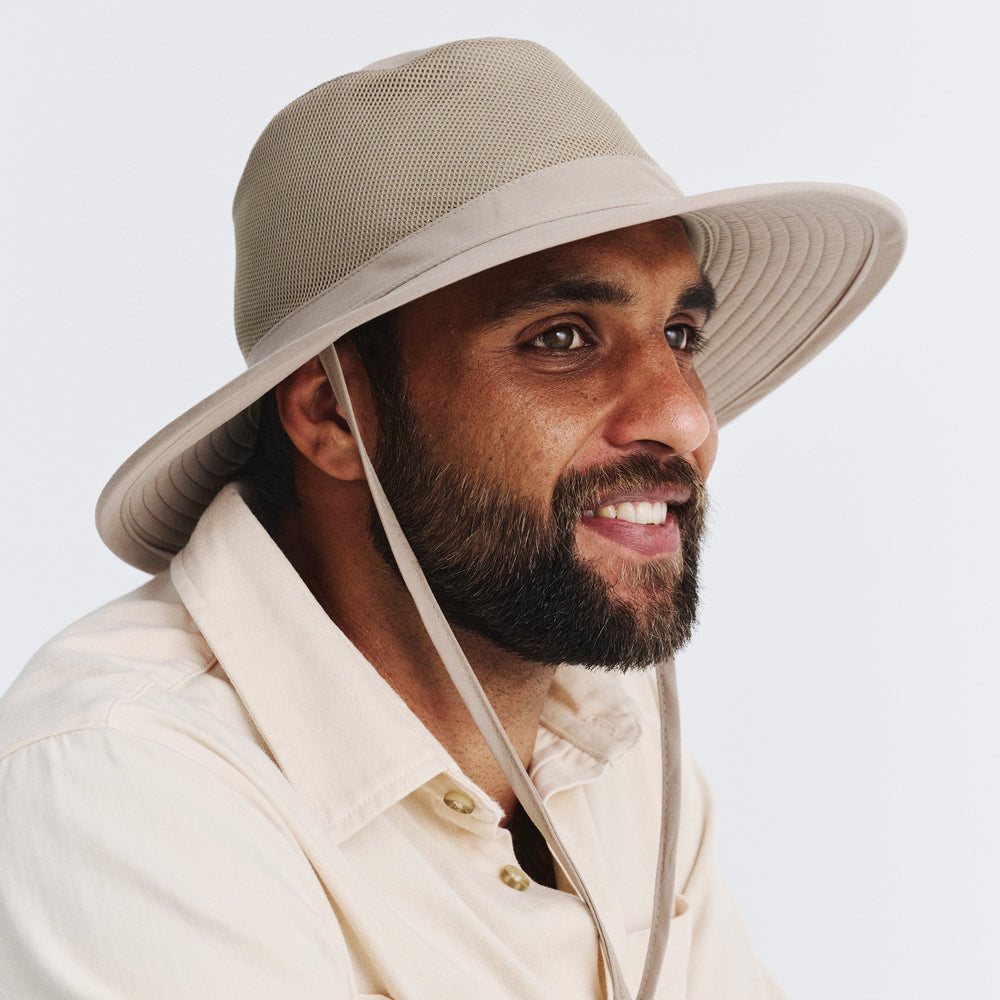 Cancer Council | Cool Comfort Hat - Lifestyle Side | Beige | UPF50+ Protection
