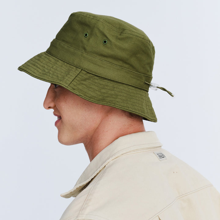 Cancer Council | Jester Bucket Hat - Lifestyle Side | Khaki | UPF50+ Protection