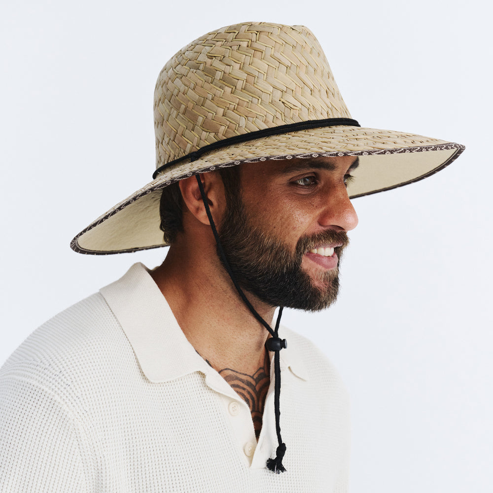 Cancer Council | Classic Straw Hat - Side Profile | Natural | UPF50+ Protection
