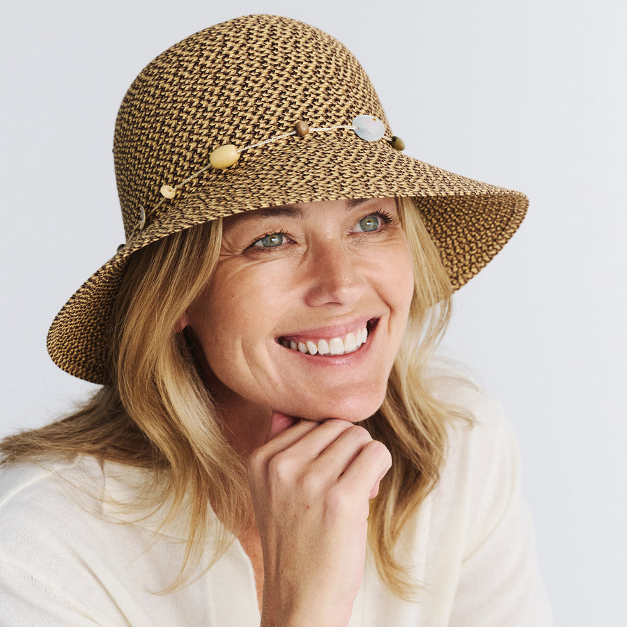 Cancer Council | Bohemian Bucket Hat - Lifestyle Front | Chocolate | UPF50+ Protection