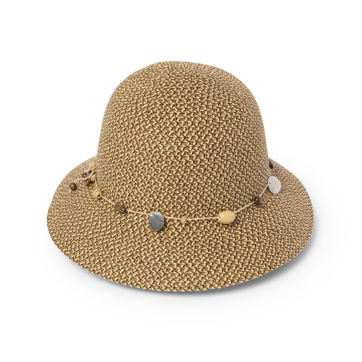 Cancer Council | Bohemian Bucket Hat - Angle | Chocolate | UPF50+ Protection