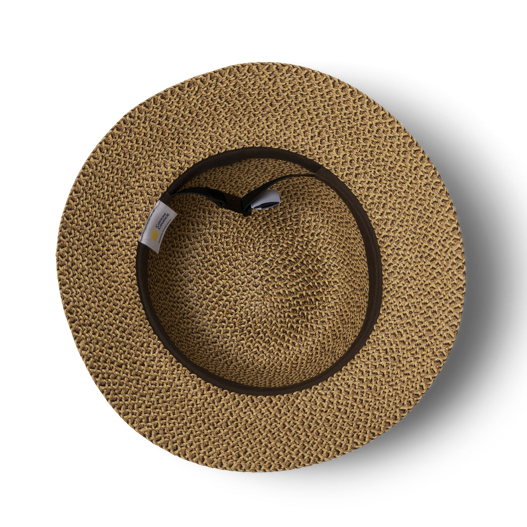 Cancer Council | Bohemian Bucket Hat - Under Brim | Chocolate | UPF50+ Protection